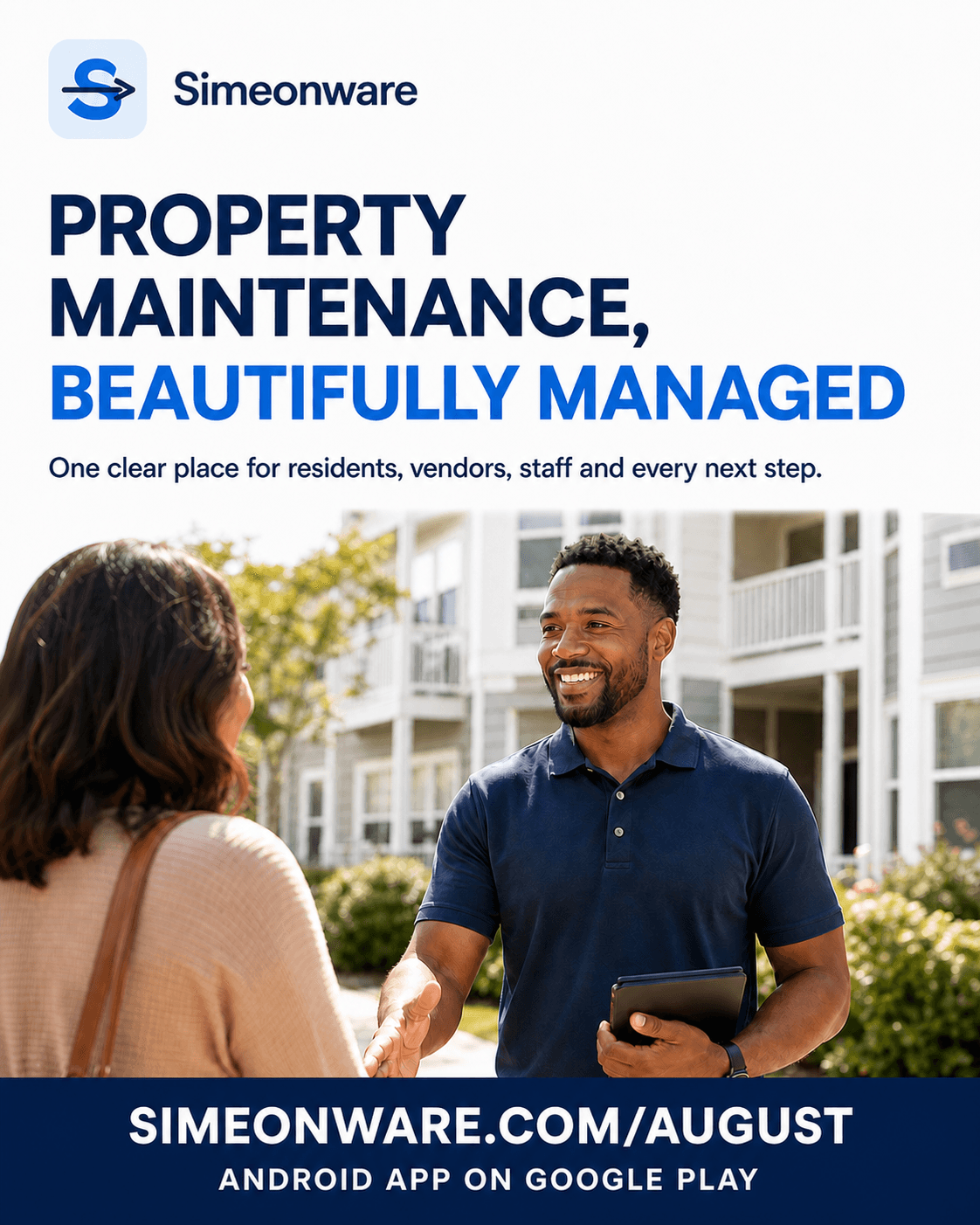 Property Maintenance, Beautifully Managed campaign poster